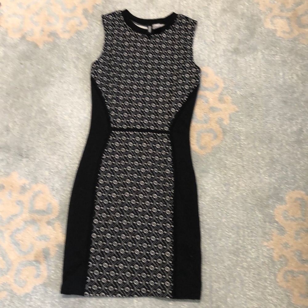 Black divided dress